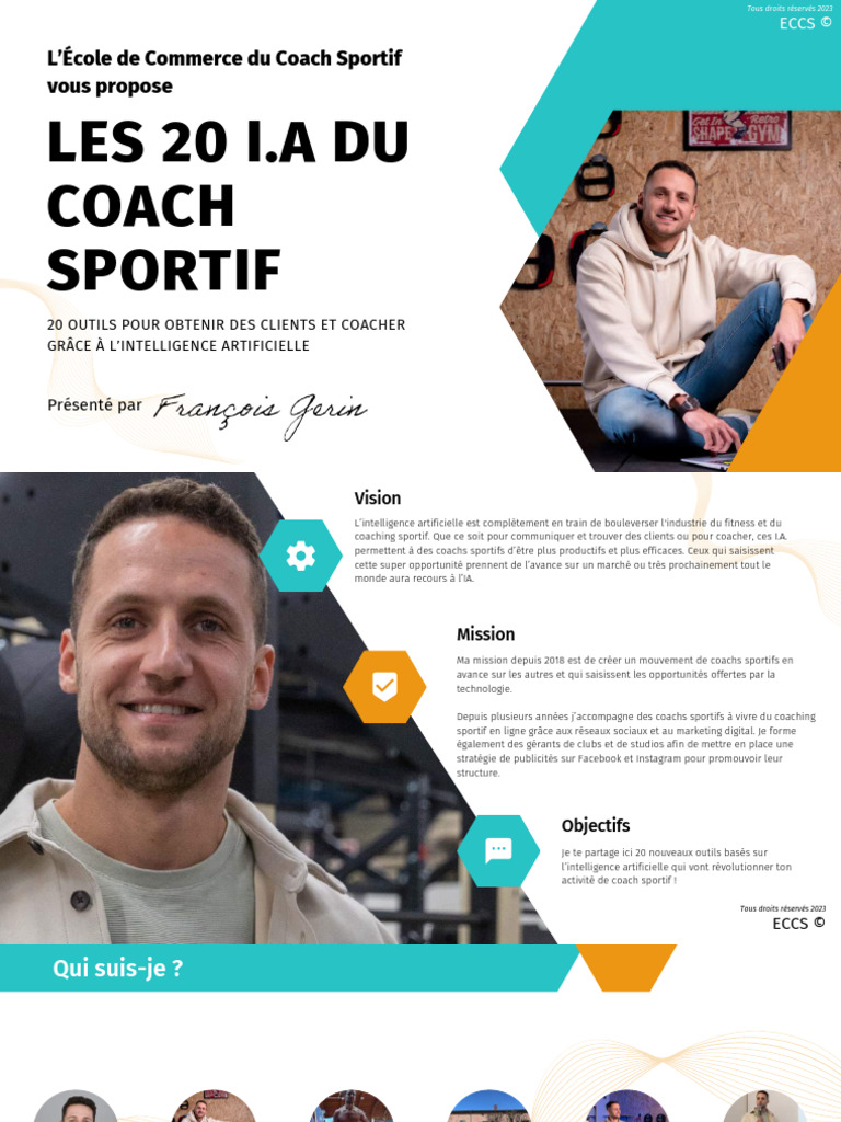 20 Outils IA pour Coachs Sportifs PDF Intelligence artificielle — free download