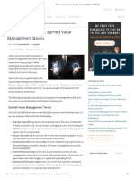 How To Control Cost - Earned Value Management Basics