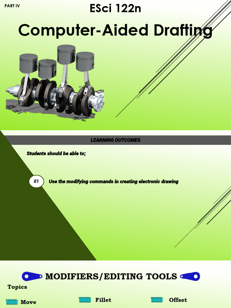 Essential AutoCAD Modify Tools Guide | PDF | Cursor (User Interface ...