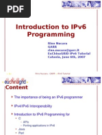 IPv6 API Programming