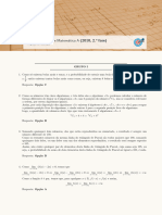 Exame Nacional de Matem Atica A (2010, 2. Fase) : Proposta de Resolu C Ao
