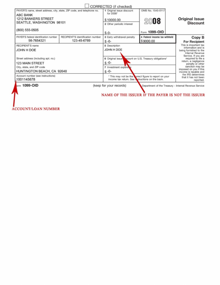 2008 Form 1099-010 Tax Information | PDF