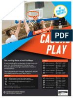 Casual Play Flyer Spring School Holidays 2