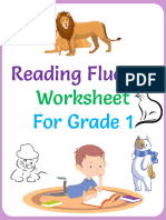 Free Reading Fluency Worksheets 3