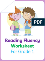 Free Reading Fluency Worksheets 4