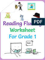 Free Reading Fluency Worksheets 1