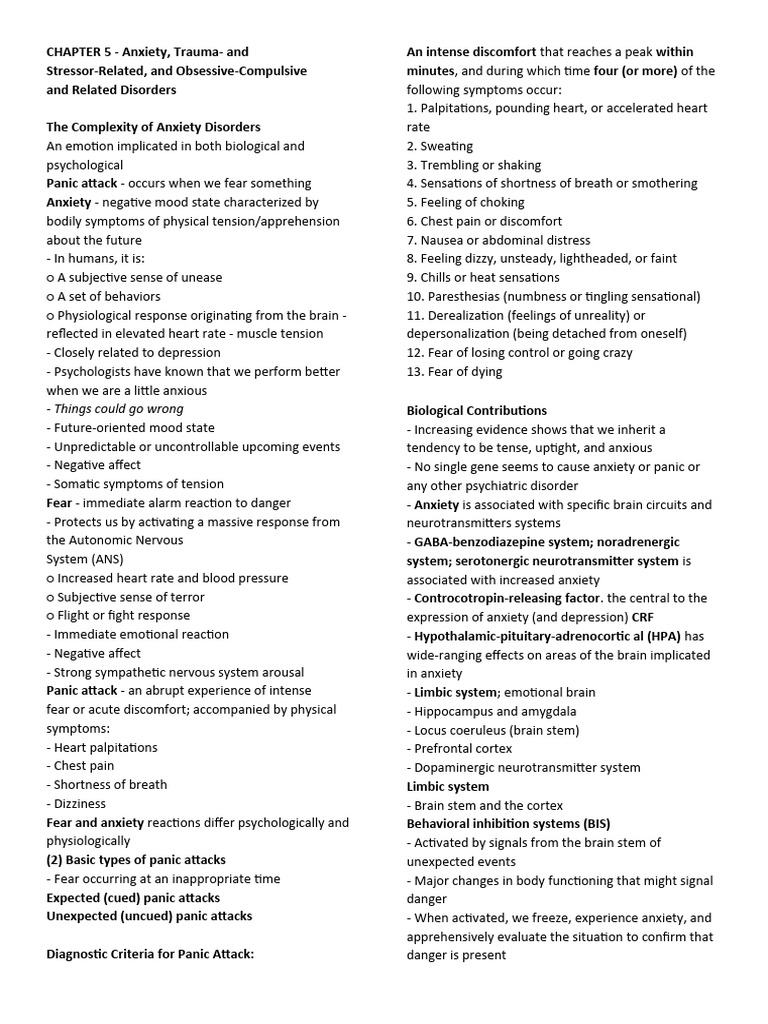 Understanding Anxiety and Panic Disorders | PDF | Anxiety Disorder ...