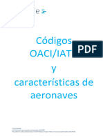 2. Códigos OACI IATA y Aeronaves