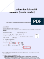 CHE S402 Chapter5 Rate Equations For Fluid Solid Reactions Kinetic ModelsPart2