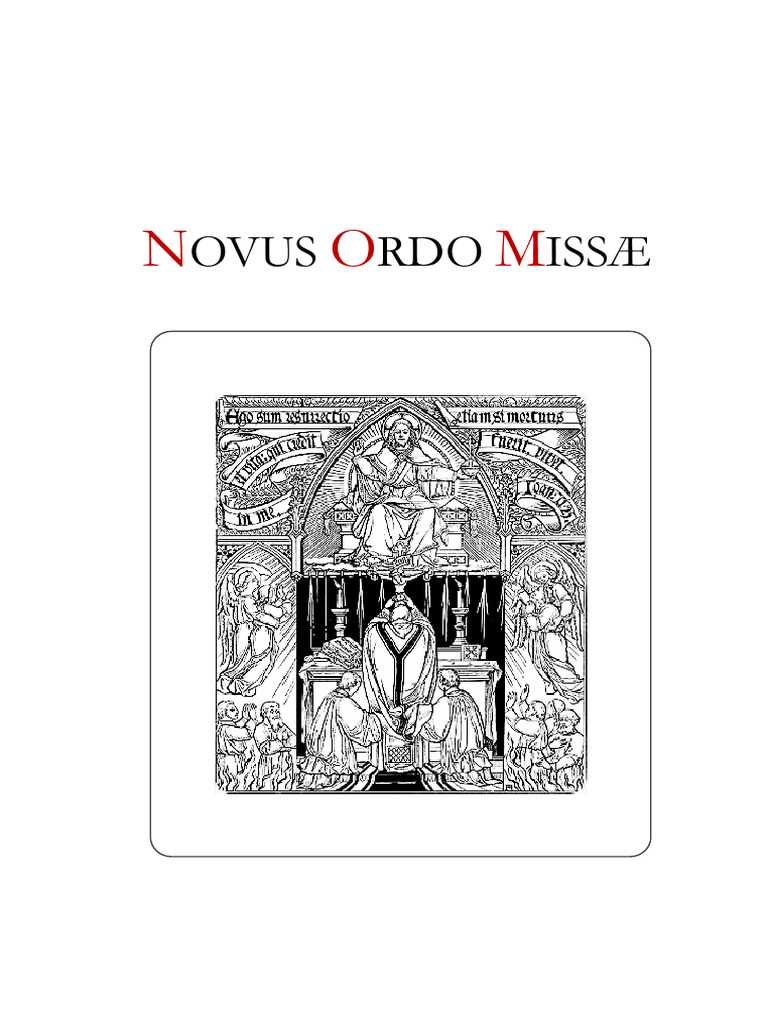Novus Ordo Missæ: Estructura y Ritos | PDF | Cordero de Dios | eucaristía