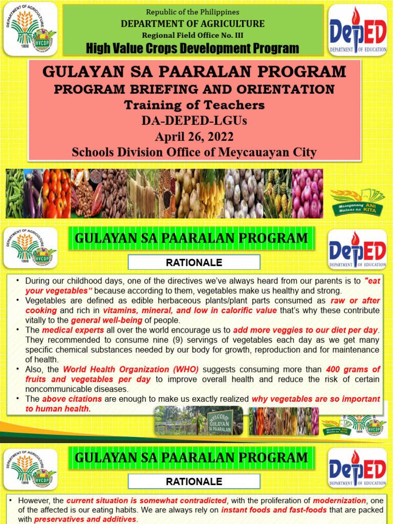 GPP Guidelines | PDF | Vegetables | Food Industry