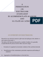 Electrolysis of Effluent Using Aluminium Anode