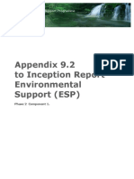 ESP Environmental Support Programme Progress