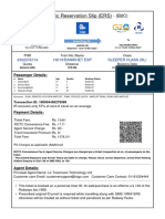 Electronic Reservation Slip (ERS) : 2302276714 15013/RANIKHET EXP Sleeper Class (SL)