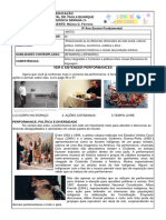 Artes 9 Ano Semana26 Performances Politica e Diversidade Paulabuarque Marcia PDF