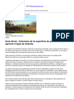 Africa Global Markets - Agm - Souk Ahras Extension de La Superficie Du Perimetre Agricole Irrigue de Sedrata - 2016-04-20