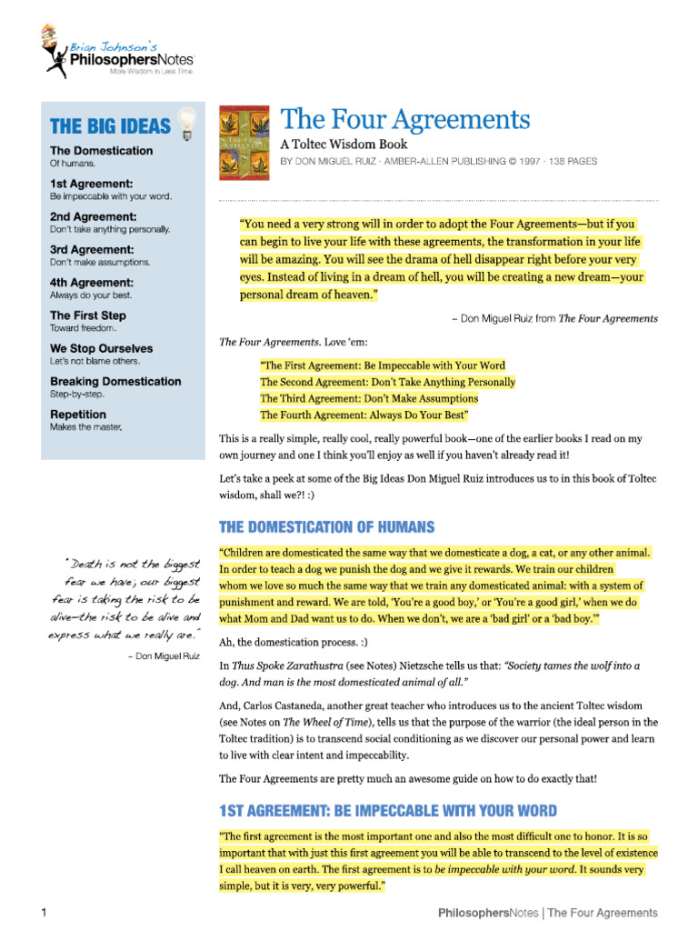 The Four Agreements PDF