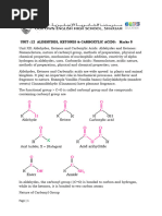 UNIT 12 Aldehydes, Ketones & Carboxylic Acids