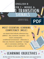 Lesson 4 Transition Signals 1