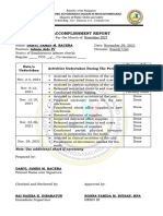 Accomplishment Report - Format