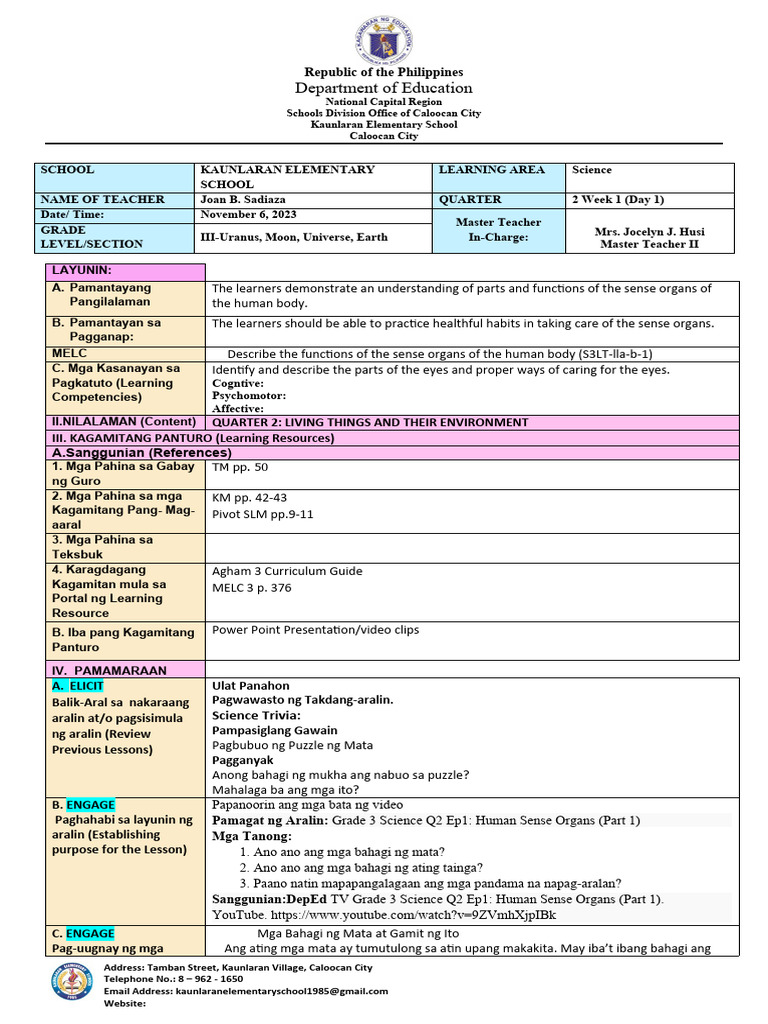 Science-Dlp-Q2-Week 1-Day1-2 | PDF
