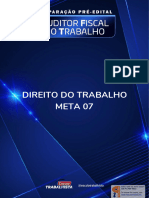 AFT DIREITO DO TRABALHO META 07 Relacao de Trabalho Lato Sensu