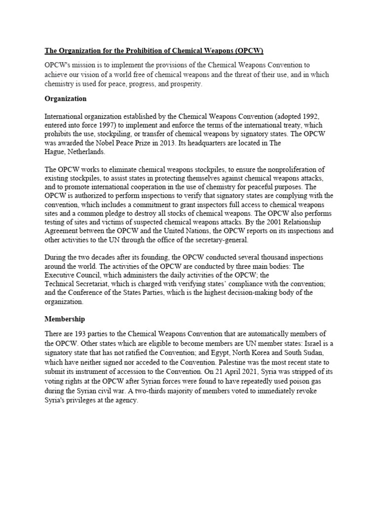 Rules of Origin Assignment Frank PDF Chemical Weapon