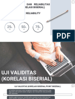 Uji Valid Relia (Korelasi Biserial) & Uji Interrater Reliability