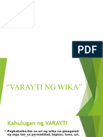 Varayti NG Wika Kopyahin