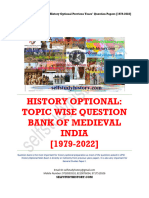 Medieval India Topic Wise Question Bank 1979 2022