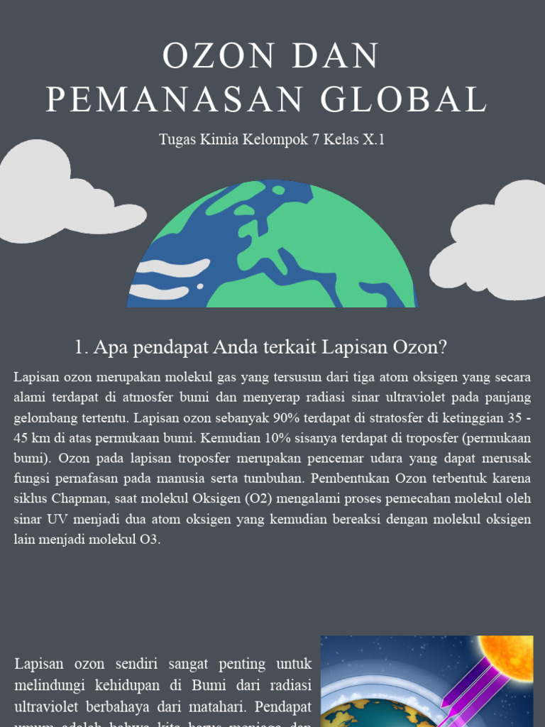 Ozon dan pemanasan global Kel.7 X.1 (1) | PDF