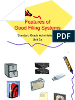 Features of Good Filing Systems: Standard Grade Administration Unit 3a