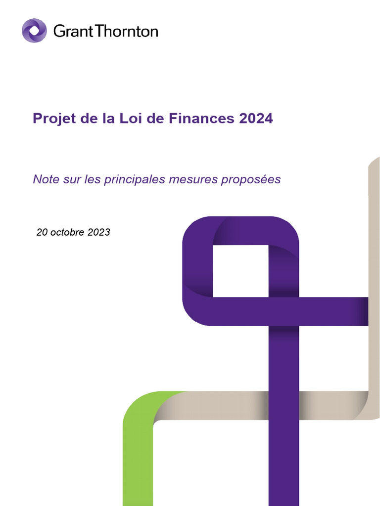 PLF 2024 Maroc FGT PDF Taxe sur la valeur ajoutée Impôts