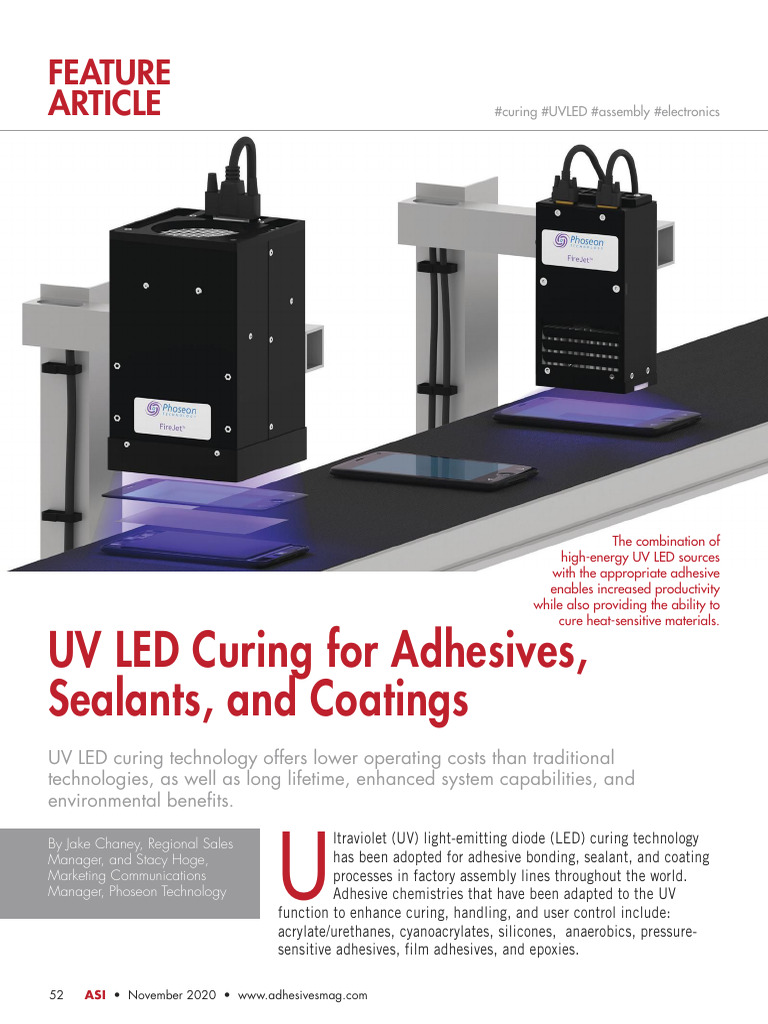 UV LED Curing Adhesives Sealants Coatings ASI Nov2020 PDF