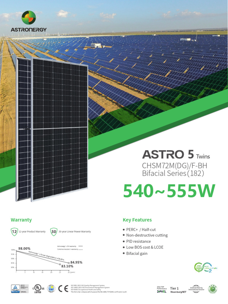 Solar Module Specs for Installers | PDF | Electrical Engineering ...