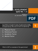 Personal Development Quiz No. 1.5