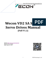 Wecon VD2 SA Series Servo Drives Manual (Full V1.2) Vfinal