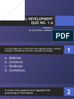 Personal Development Quiz No. 1.6