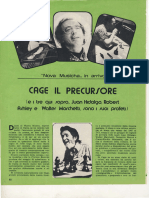 Cage Il Precursore, Salvatore Caruselli 1975