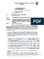 030 Informe de Sinceramiento