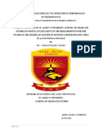 Assessment of Loan Default On Operational Performance of