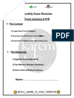 Monthly Exam Revision (1,6 To 2,2)