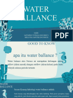 Water Balance