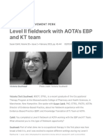 Level II Fieldwork With AOTA's EBP and KT Team: Practice Improvement Perk