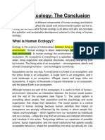 Human Ecology The Conclusion (PDF Format)