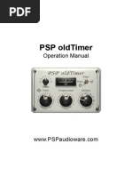 PSP OldTimer Operation Manual