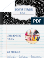 Pert 1 - Sejarah Konseling Perbedaan Konseling Dan Psikoterapi