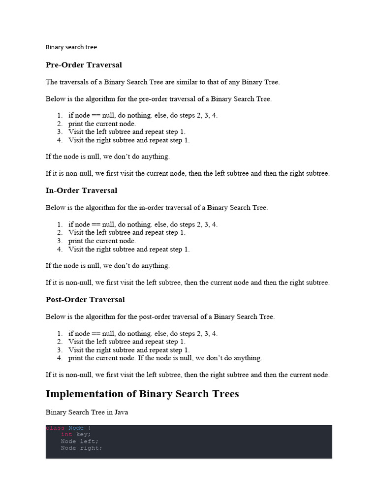 Binary Search Tree | PDF | Applied Mathematics | Mathematical Logic