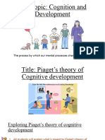 Piaget's Theory of Cognitive Development