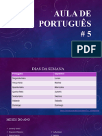 Aula de Português # 5